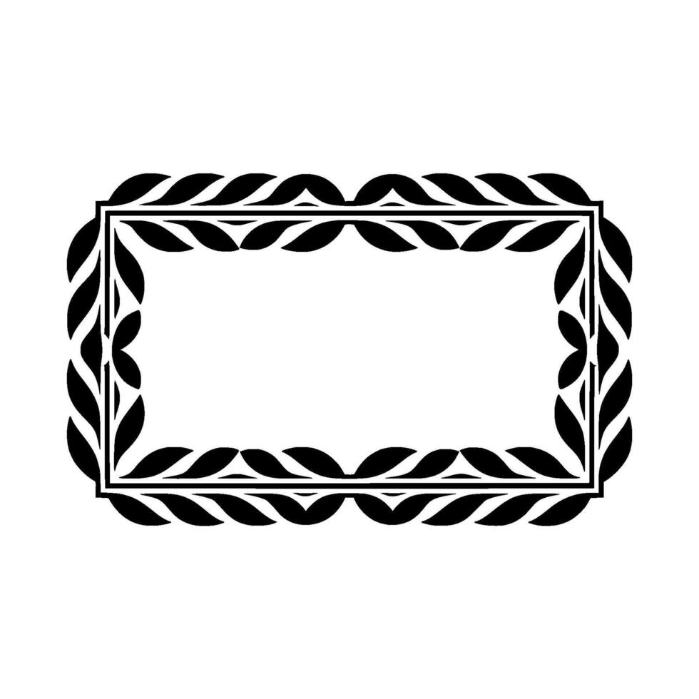Elegant Botanical Frame, Vintage Element, Art vector