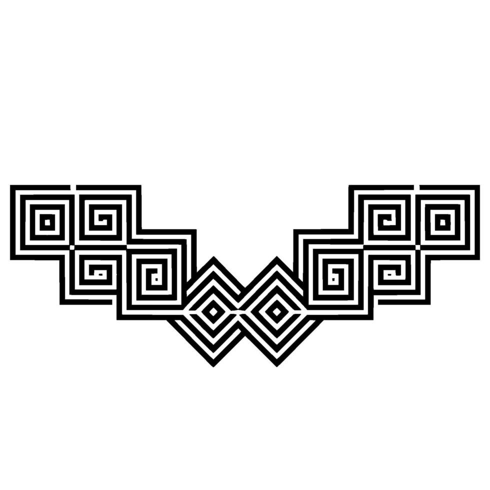 Geometric Deco Border, Minimalist , Elegant Pattern, Vintage vector