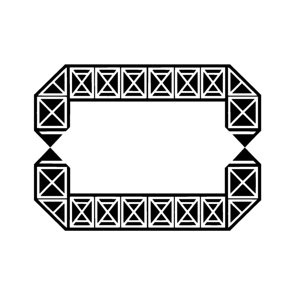 Geometric Frame, Minimalist , Abstract Outline, Modern Pattern vector