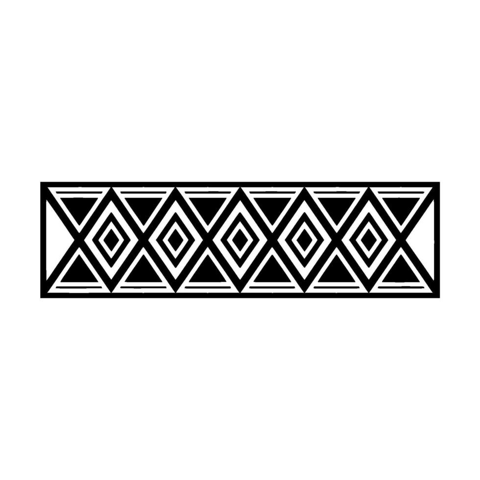 Geometric Deco Border, Minimalist Pattern - Clean vector