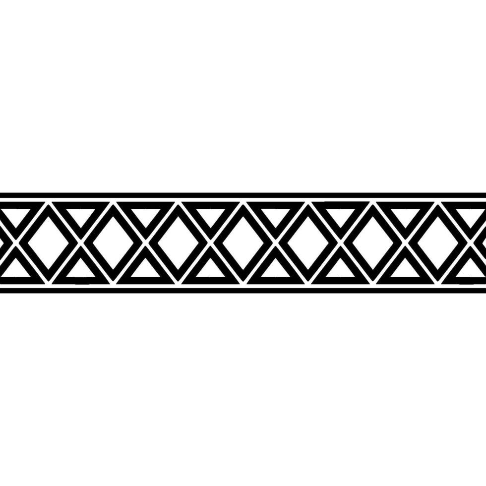 Geometric Deco Border, Minimalist Pattern, Stripe vector