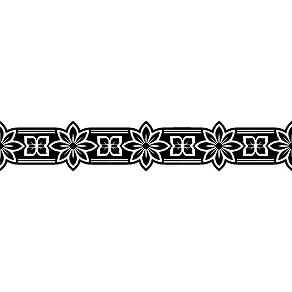 Elegant Floral Border, Vintage , Decorative Element, alternate version 329 vector