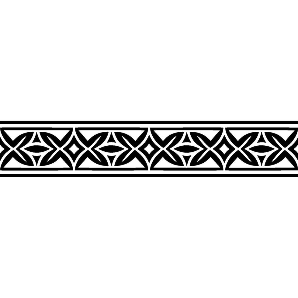 Intricate Celtic Border, Geometric Pattern, Vintage - Repeating vector
