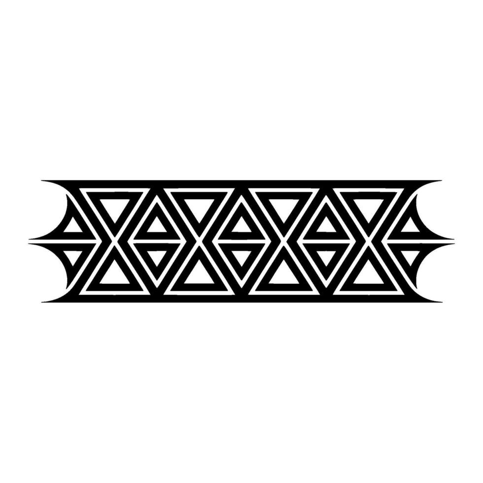 Geometric Tribal Pattern, Black and White, Abstract vector