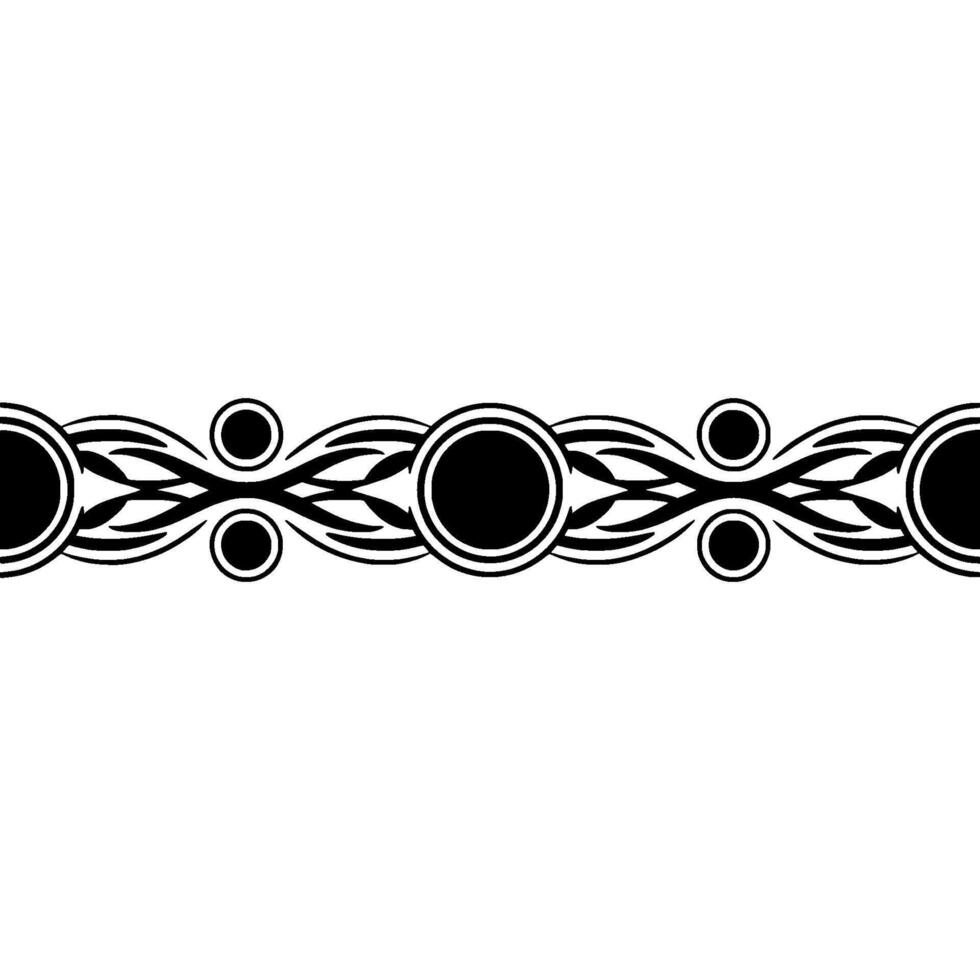 Art Deco Border, Stylized Ornament, Geometric vector