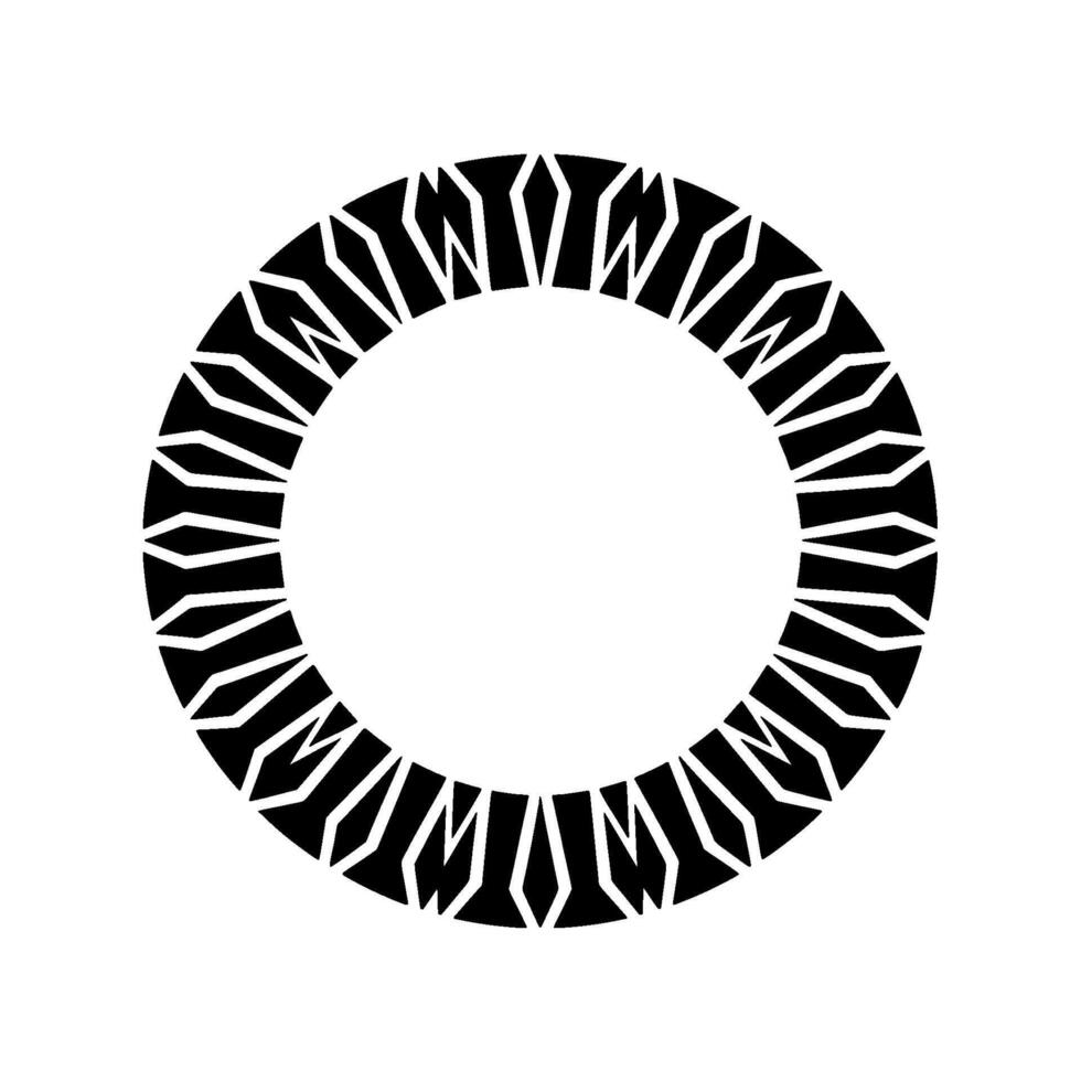 Geometric Vortex, Minimalist Circular Pattern vector