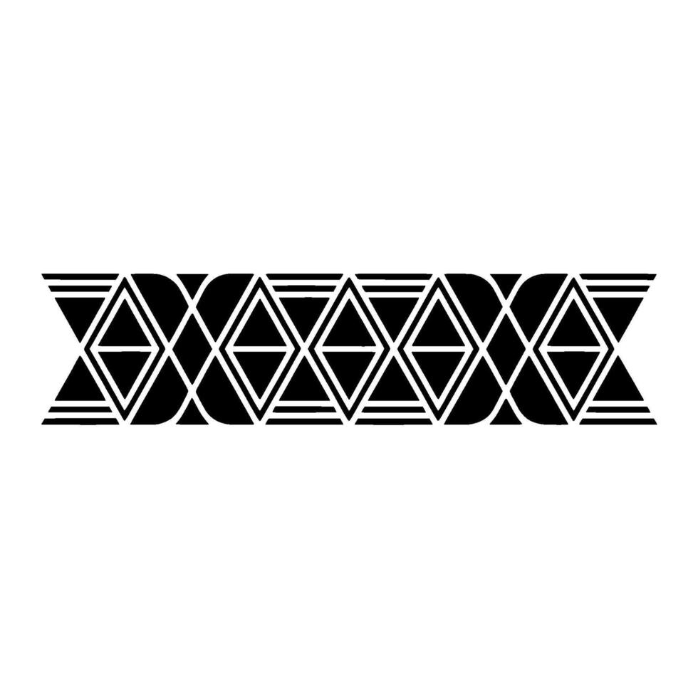 Geometric Deco Border, Minimalist Pattern, Tessellation vector