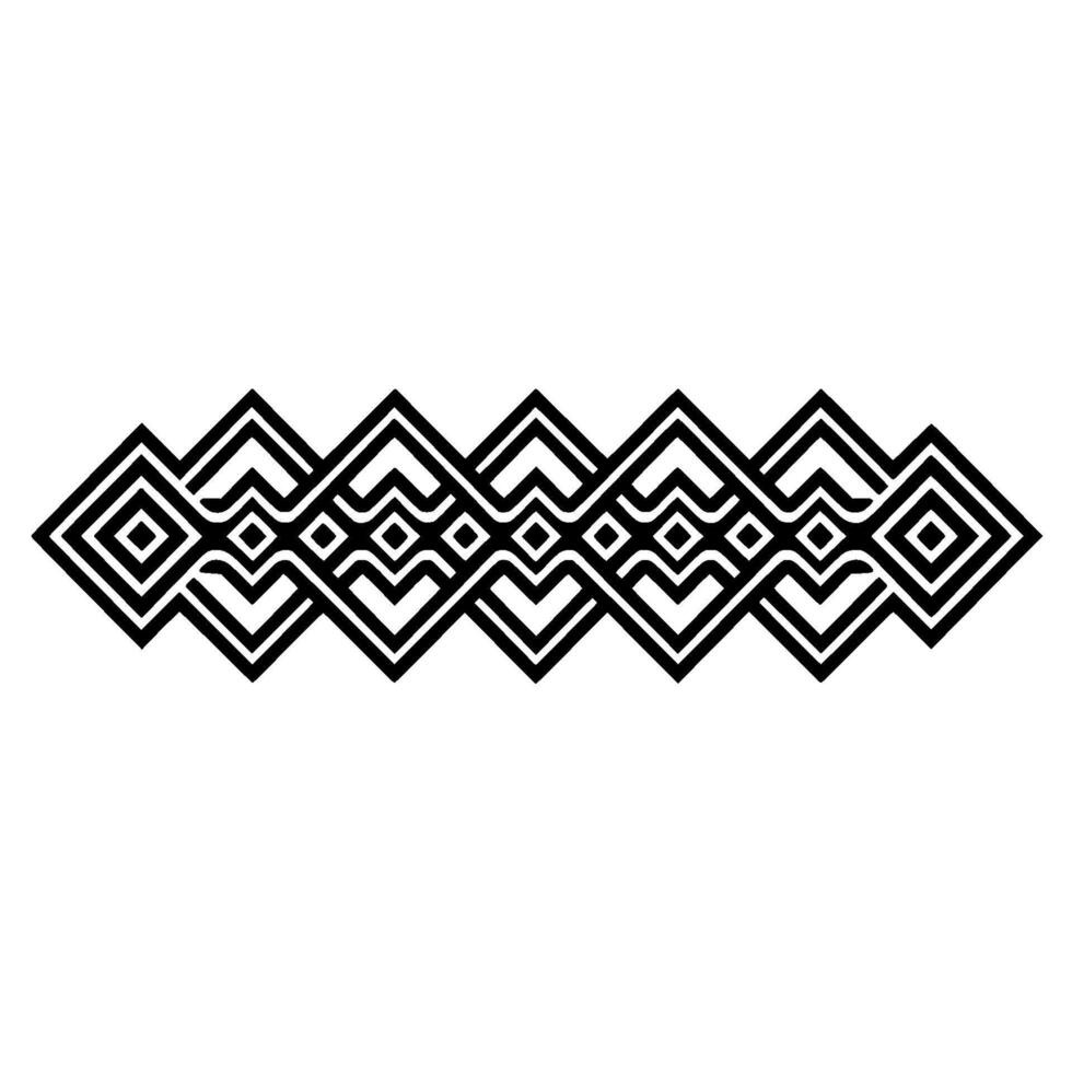 Geometric Zigzag Border, Minimalist, Pattern vector