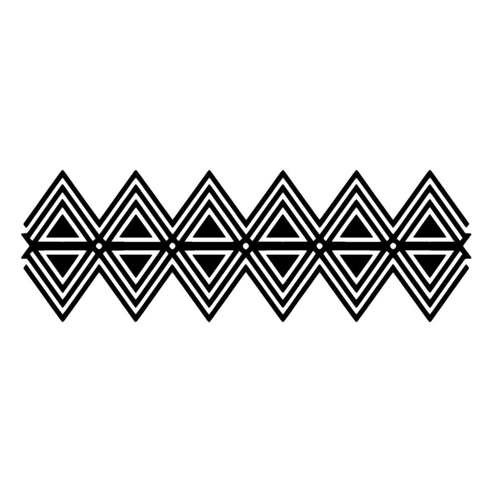 Geometric Deco Border, Minimalist Pattern, Elegant - Vintage vector