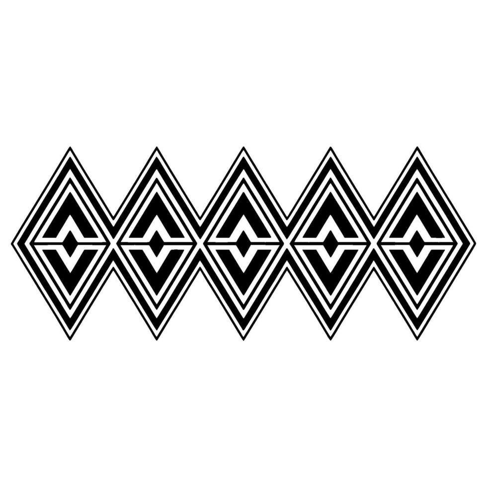 Geometric Diamond Border, Minimalist - Modern vector