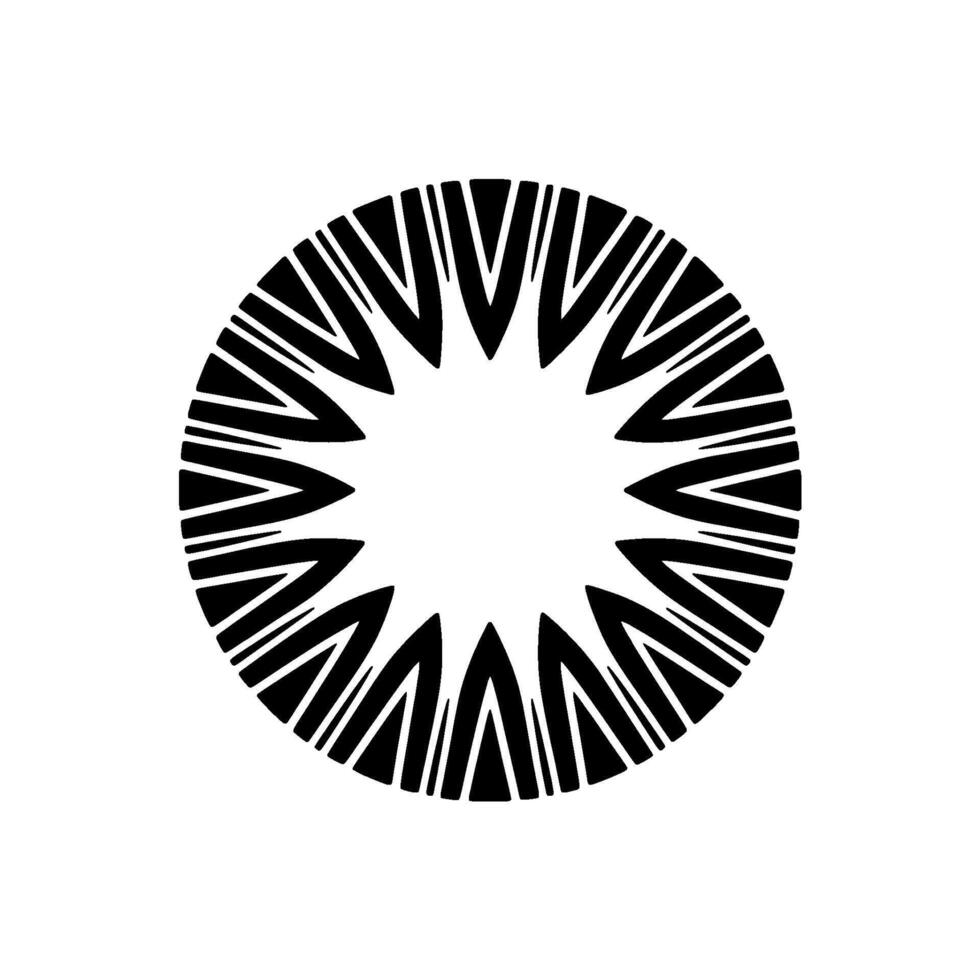 Circular Geometric Abstraction, Minimalist vector