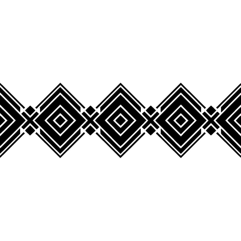 Geometric Deco Border, Black White, Minimalist Pattern, Abstract vector