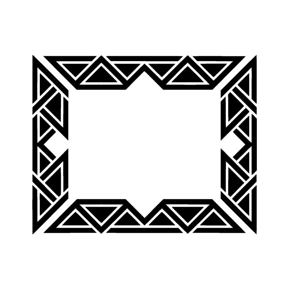 Geometric Deco Frame, Minimalist , Elegant Border - Vintage vector