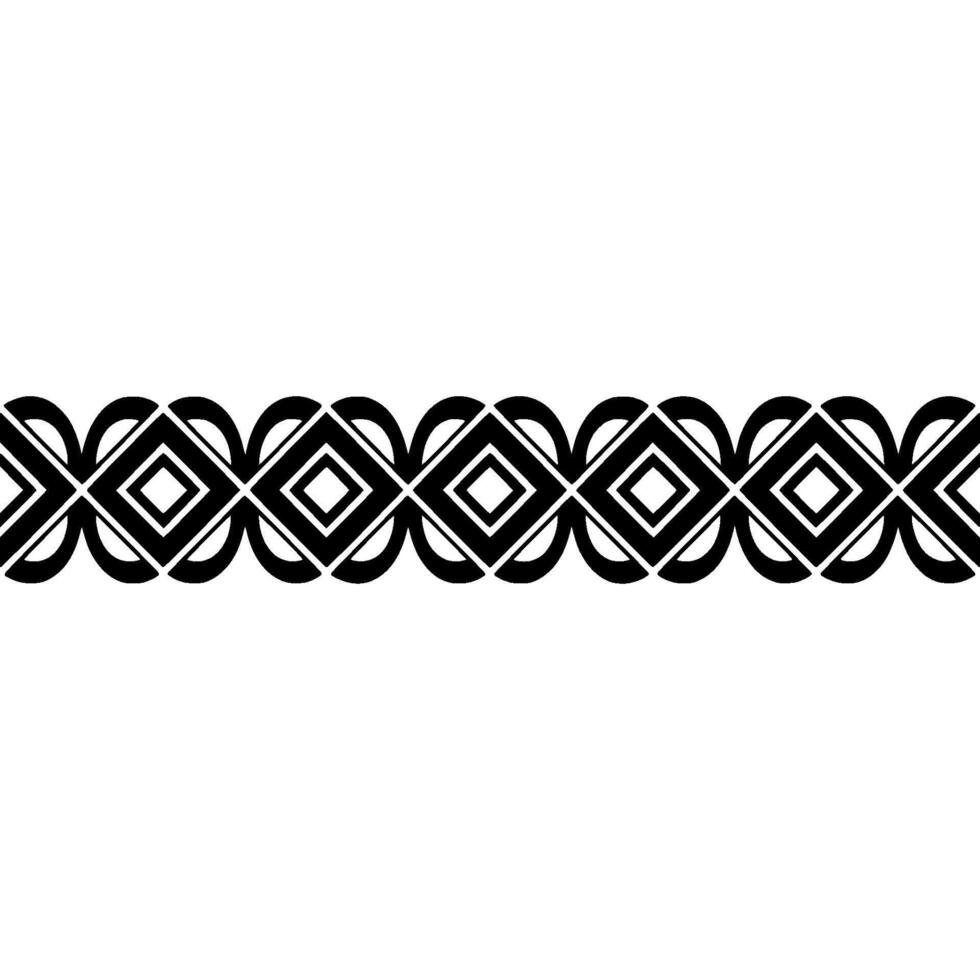 Geometric Border, Intricate Pattern, Vintage , Minimalist Art, Diamond vector