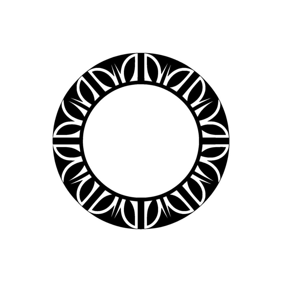 Geometric Circle Emblem, Minimalist , Circular Motif - Abstract vector