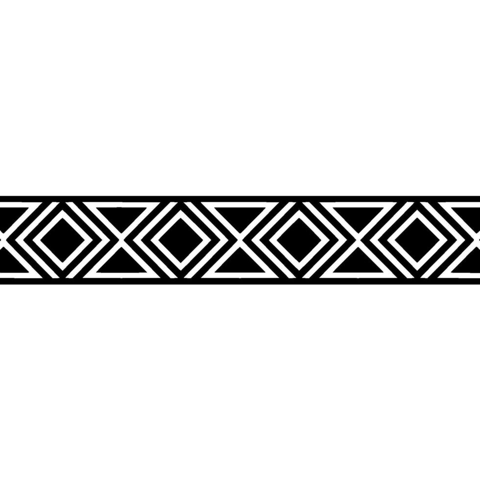 Geometric Diamond Border, Minimalist - Linear vector