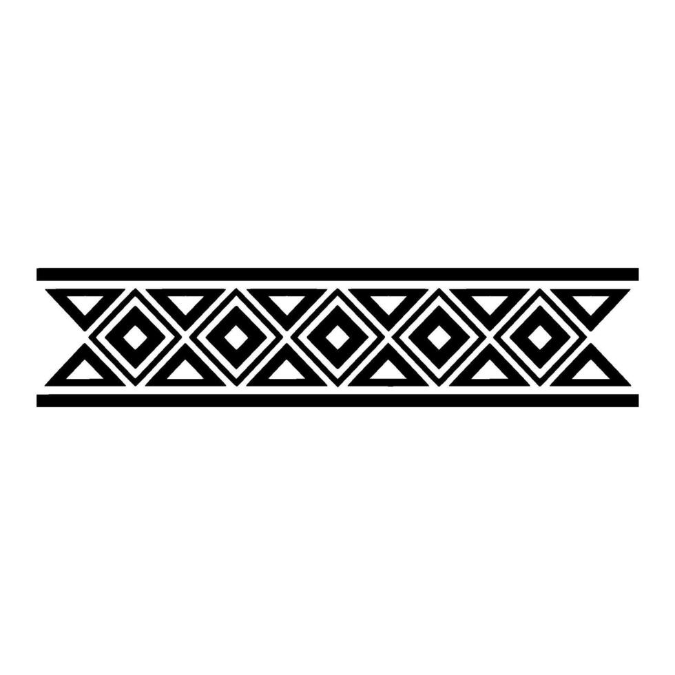 Geometric Tribal Border, Minimalist, Style vector