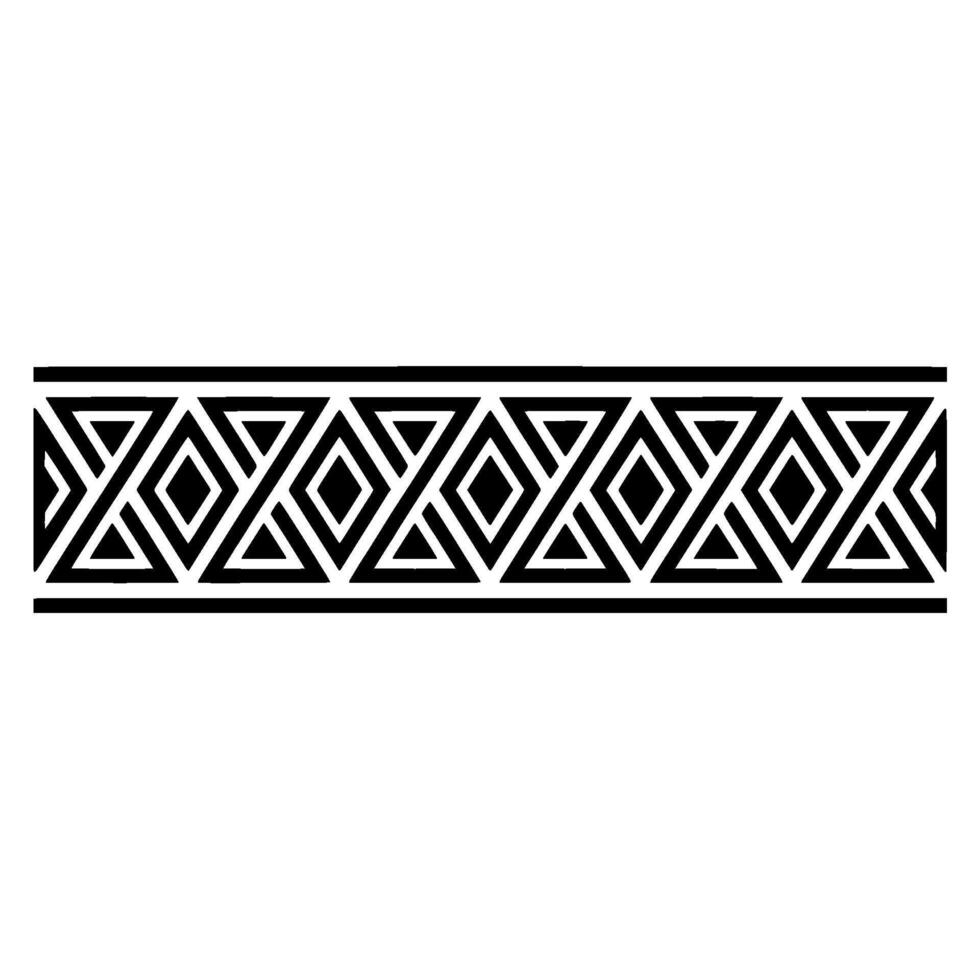 Geometric Border, Art Deco Pattern, Minimalist, Diamonds vector