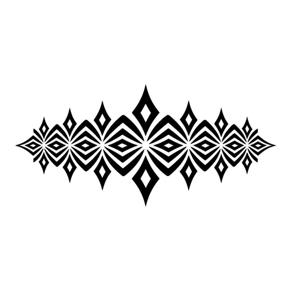 Geometric Tribal Pattern, Black White, Abstract vector