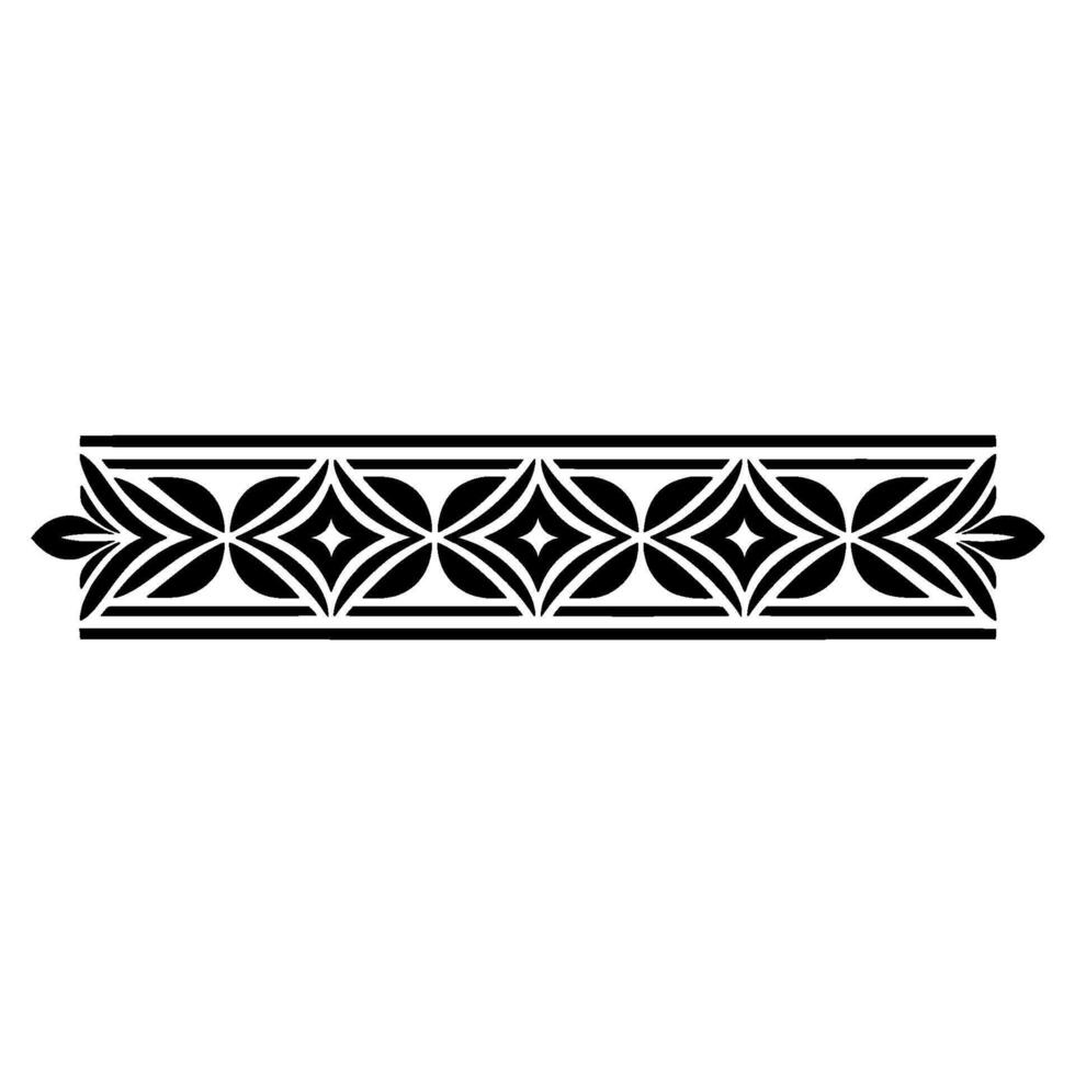 Intricate Geometric Border, Classic , Elegant Ornamentation vector