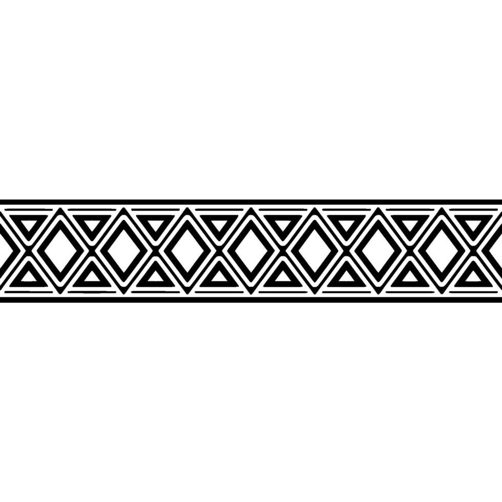 Geometric Deco Border, Minimalist - Background vector