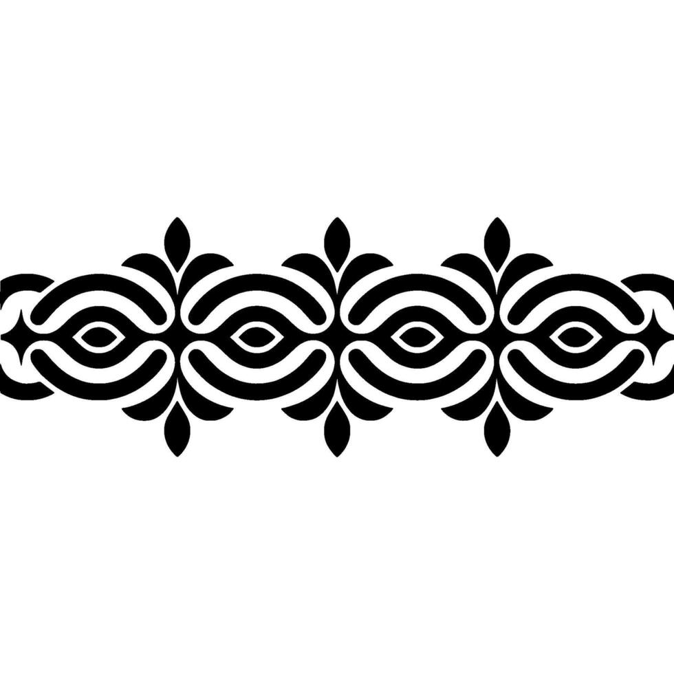 Intricate Black Ornamental Border, Vintage, Flourish vector