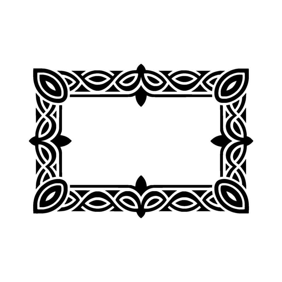 Intricate Celtic Frame, Vintage , Decorative Border - Ornamental vector