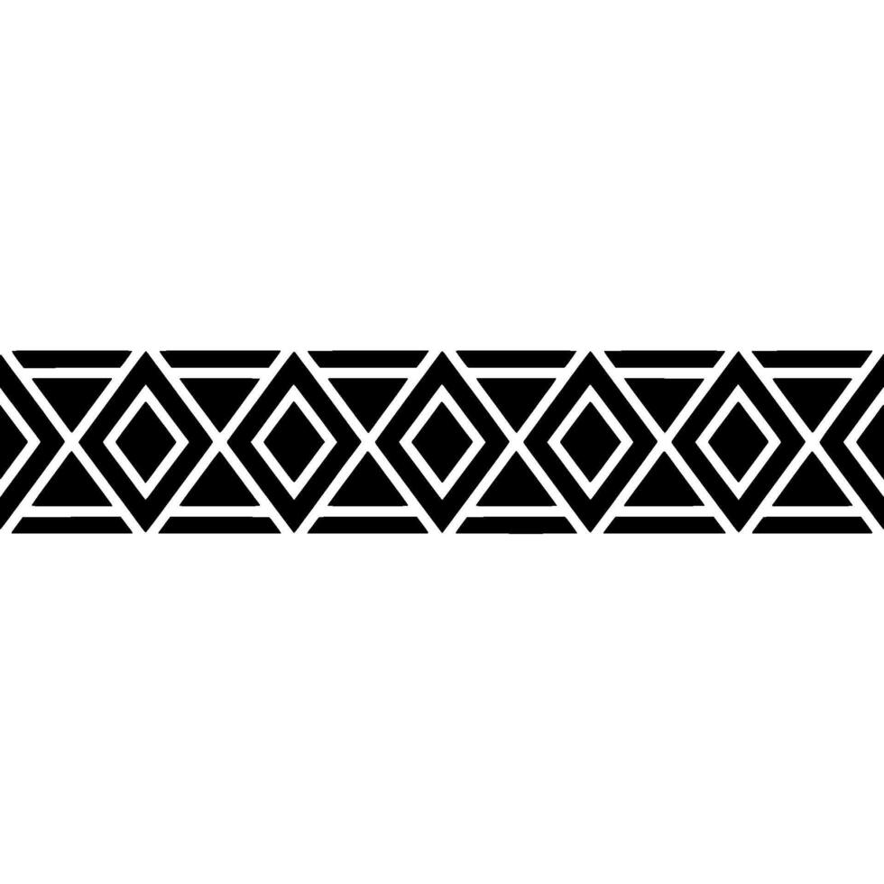 Geometric Deco Border, Minimalist Pattern, Wallpaper vector