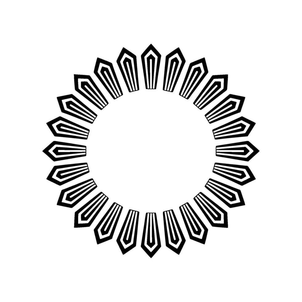 Geometric Radial Pattern, Minimalist , Abstract Art vector