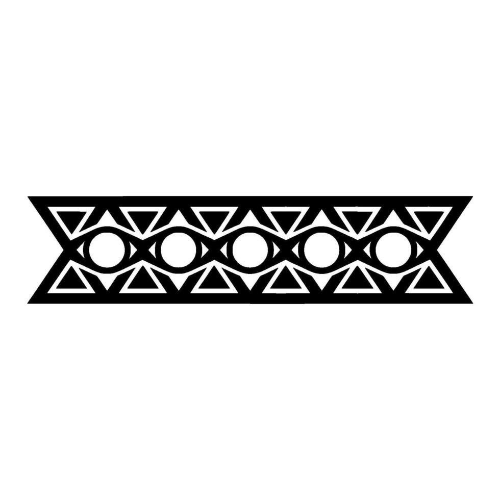 Geometric Tribal Border, Minimalist, Emblem vector