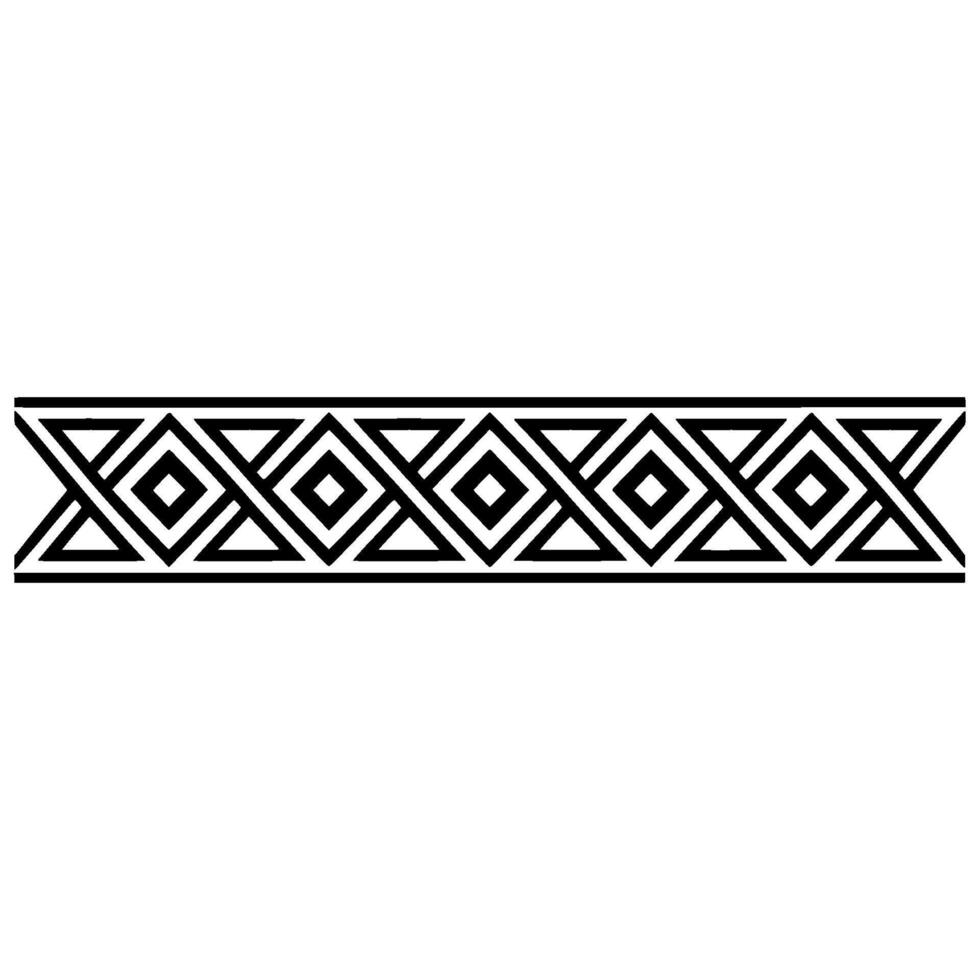 Geometric Border, Black White, Modern Pattern, Minimalist vector