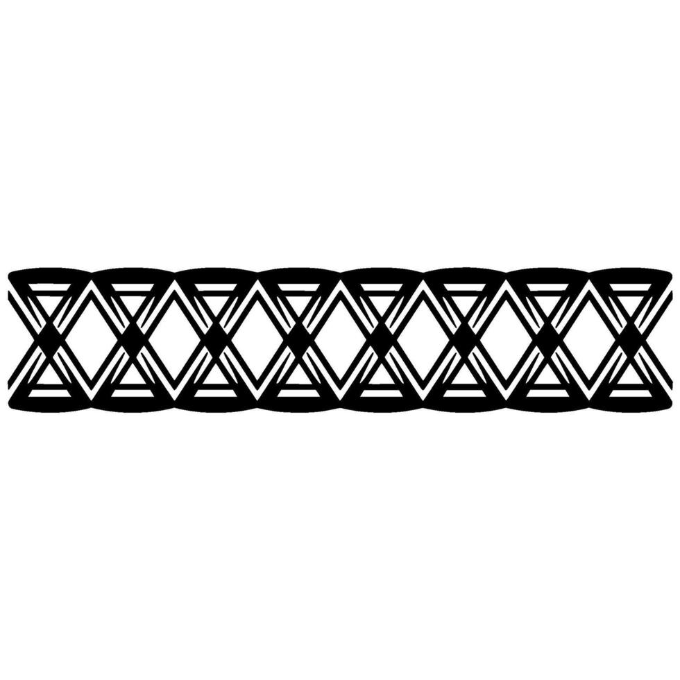 Geometric Black Border, Art Deco Pattern, Minimalist vector