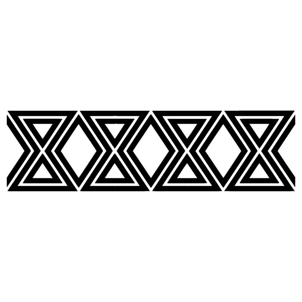 Geometric Deco Border, Minimalist Pattern, Style vector