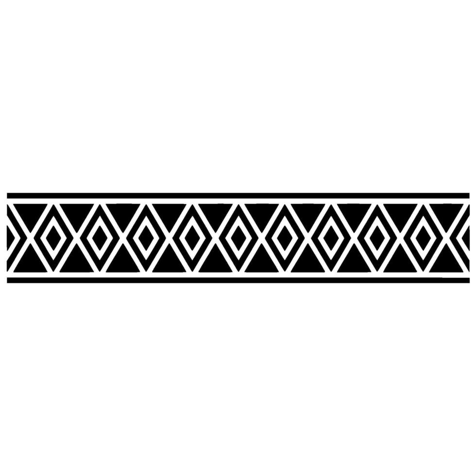 Geometric Deco Border, Elegant Pattern, Vintage, Diamond vector
