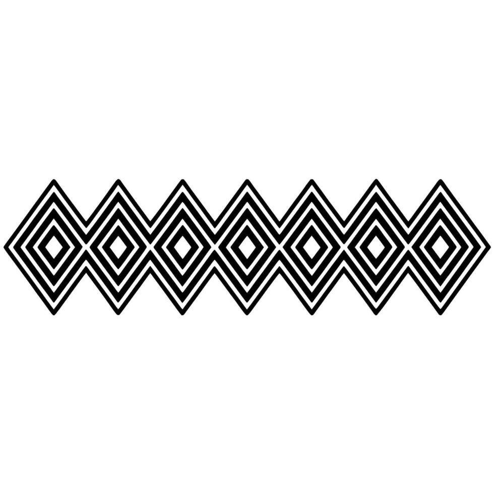 Geometric Diamond Border, Minimalist - Minimalism vector