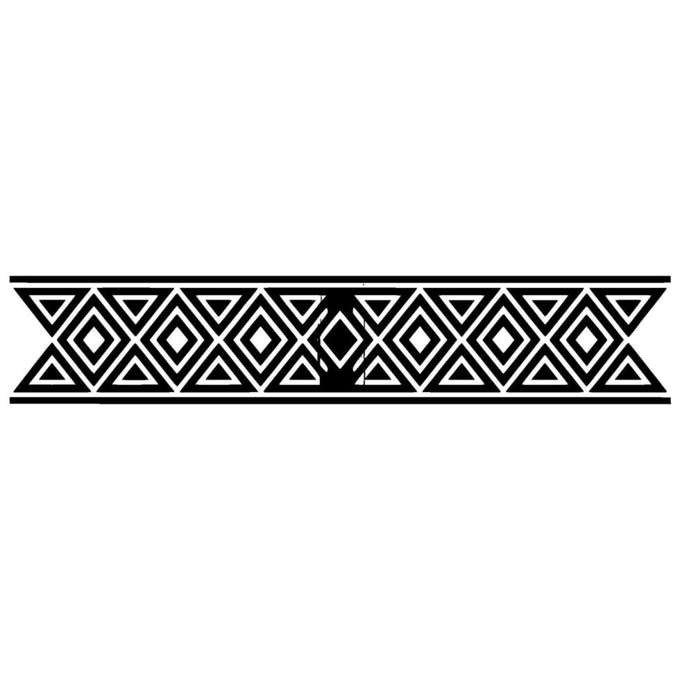 Geometric Deco Border, Minimalist , Black White, Triangle vector