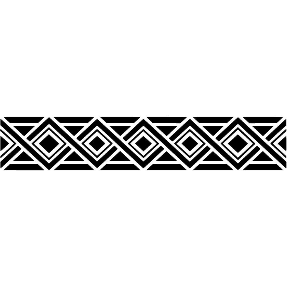 Geometric Deco Border, Minimalist Pattern, Elegant - Art vector