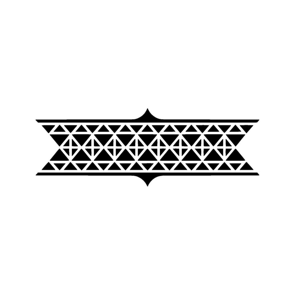 Geometric Tribal Border, Minimalist - Emblem vector