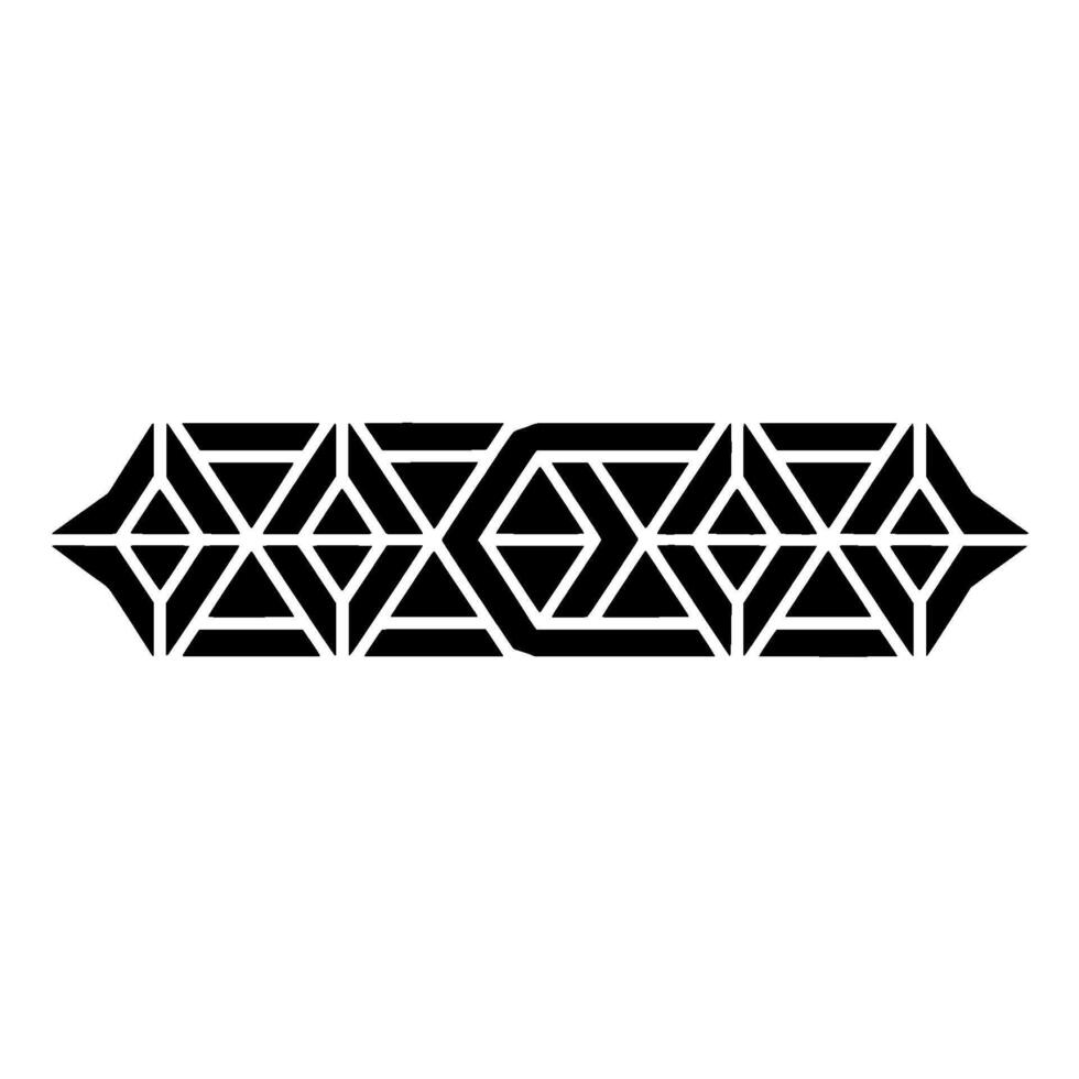 Geometric Tribal Border, Modern Abstract, Geometry vector