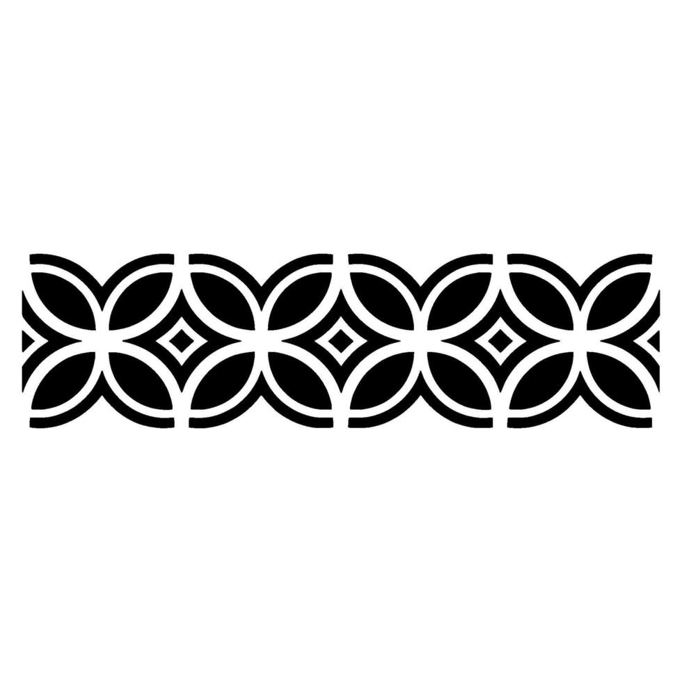 Geometric Border, Stylized Pattern, Minimalist, Circular vector