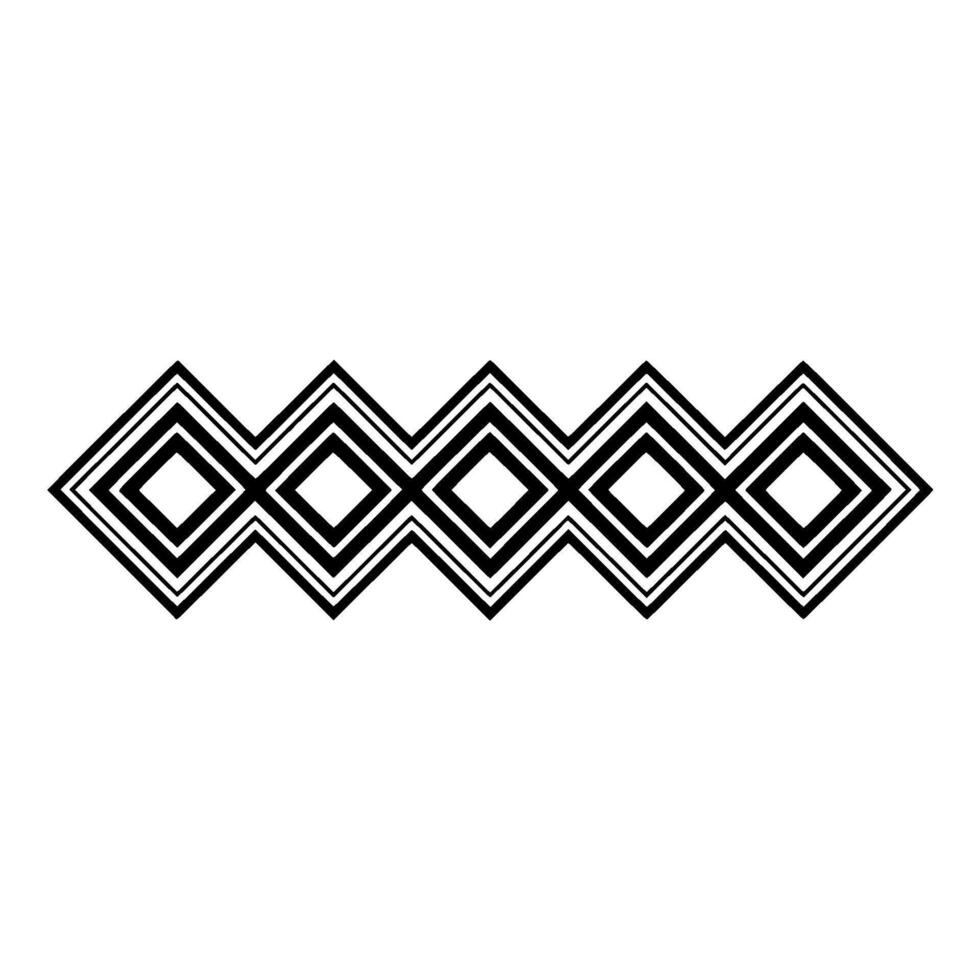 Geometric Diamond Border, Minimalist , Modern Pattern, Linear vector
