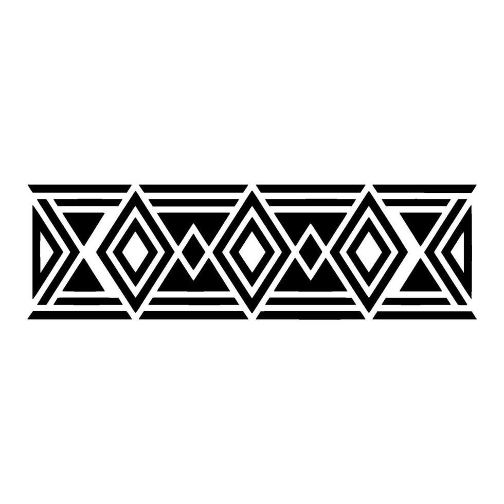 Geometric Deco Border, Minimalist - Textile vector