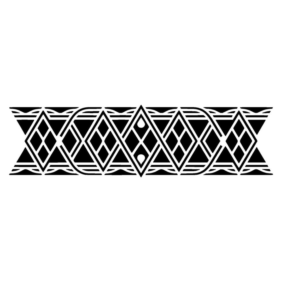 Geometric Deco Border, Minimalist Pattern - Template vector