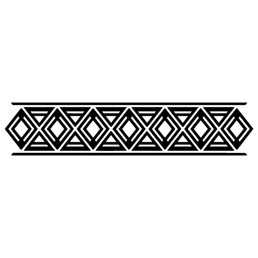 Geometric Deco Border, Minimalist. vector