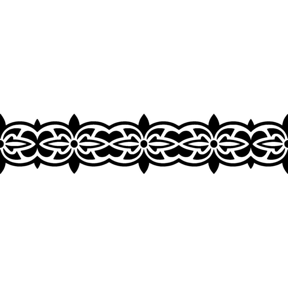 Intricate Black Border, Classical Ornamentation, Elegant, Ornament vector
