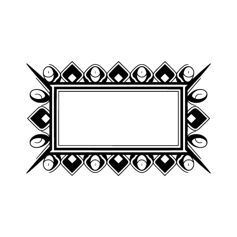 Art Deco Frame, Elegant Border, Vintage , Minimalist Layout vector