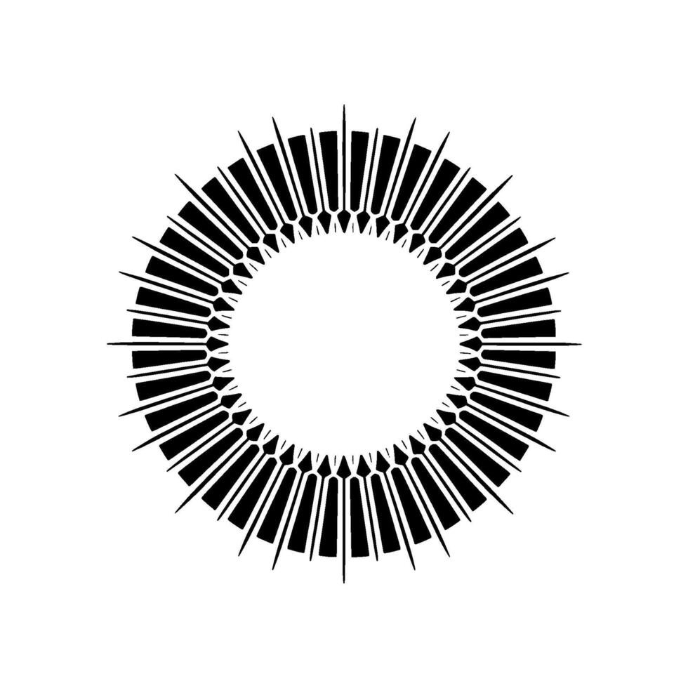Radiant Geometric Burst, Minimalist vector