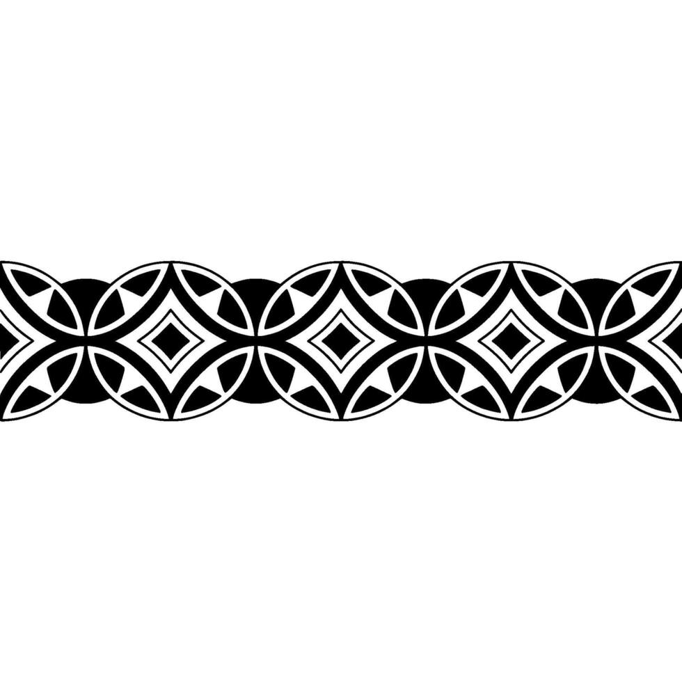 Geometric Tribal Border, Elegant Pattern vector