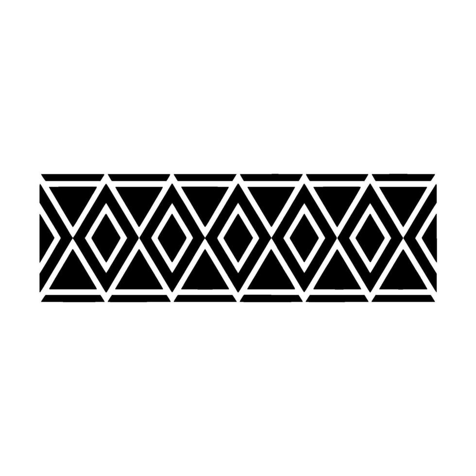 Geometric Deco Border, Minimalist Pattern, alternate version 5 vector