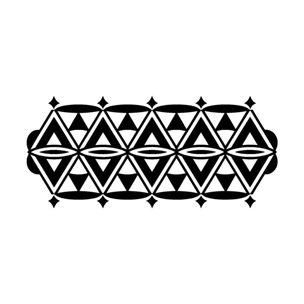 Geometric Tribal Pattern, Minimalist - Hexagon vector